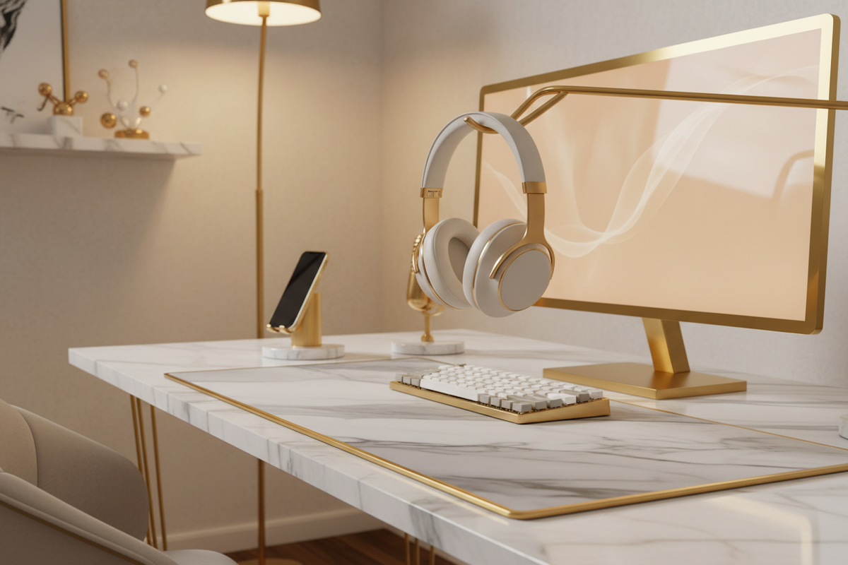 Audio-Focused Desk Setup