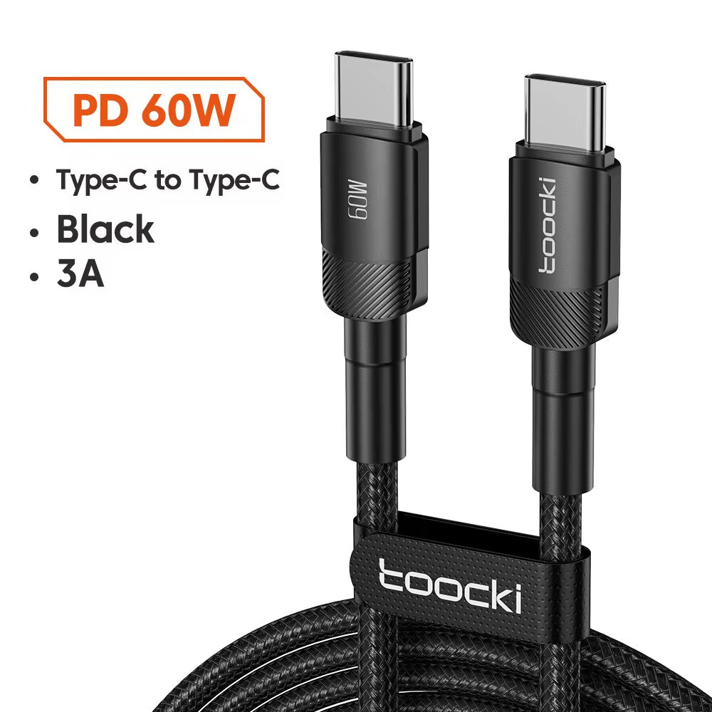 USB Type C Cable Fast Charging USB C Charger Cord for Iphone 15 14 13 12 11 Huawei P40 P30 Realme Oppo Oneplus Power Bank