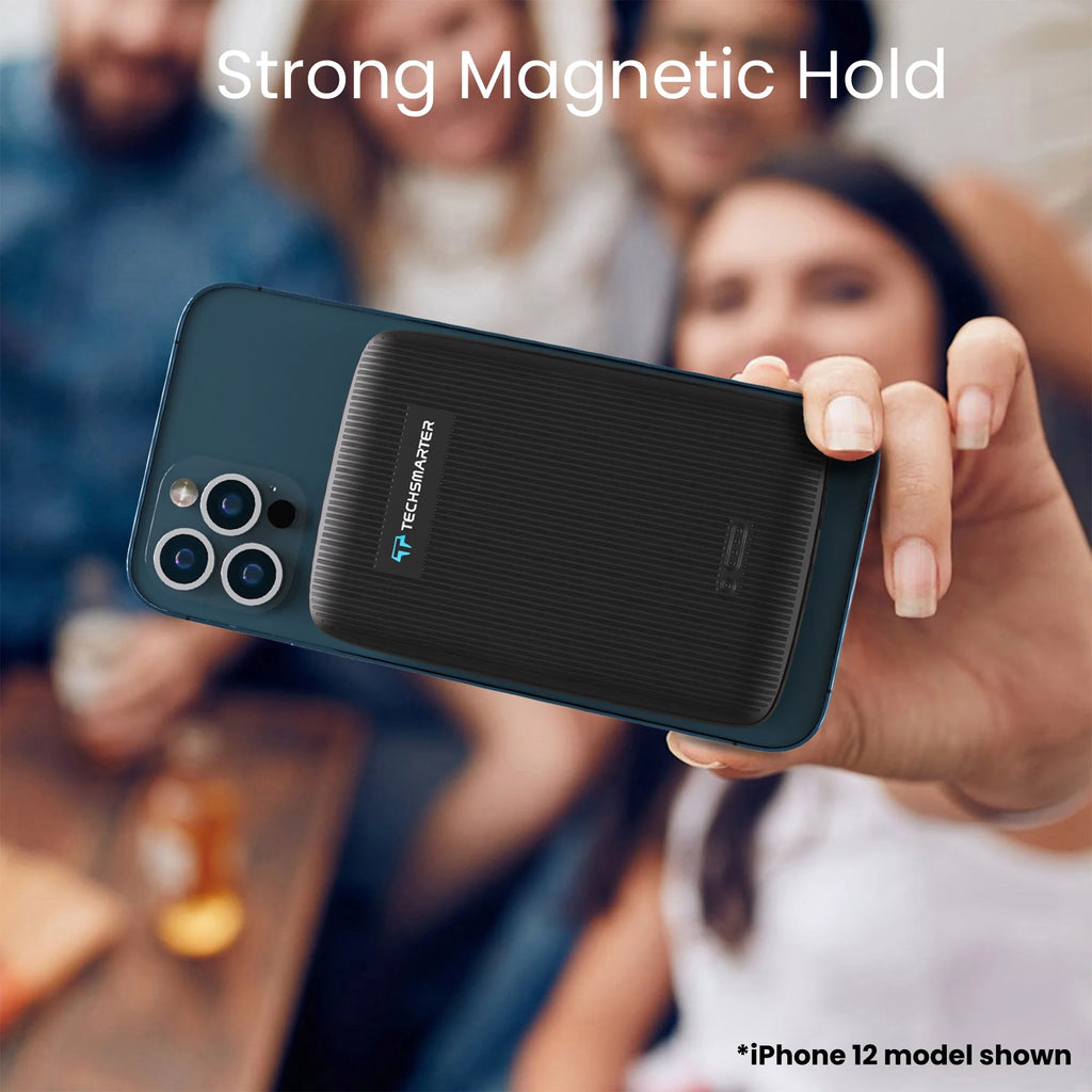 Magnetic 10000Mah Wireless Power Bank, 18W USB-C PD Portable Charger. Compatible with Iphone 14, 13, 12 Only