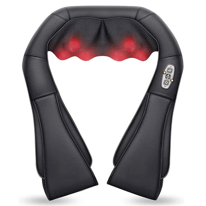 Shiatsu Shoulder Neck Massager with Heat, 4D Deep Kneading Back Massager for Men Women