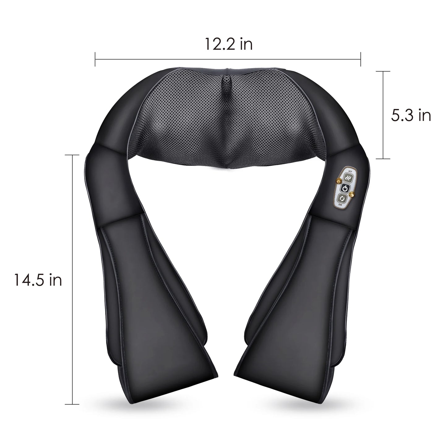 Shiatsu Shoulder Neck Massager with Heat, 4D Deep Kneading Back Massager for Men Women