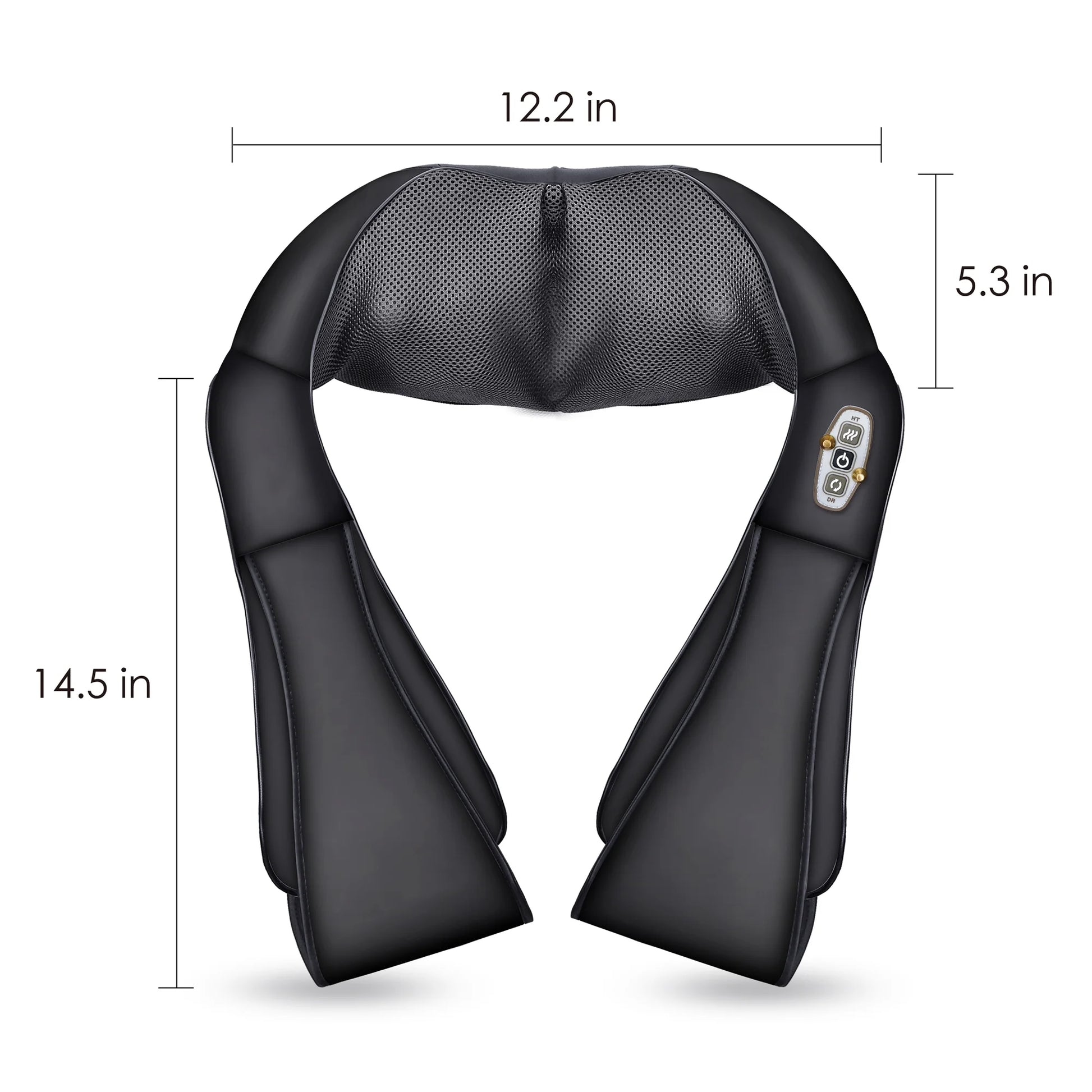 Shiatsu Shoulder Neck Massager with Heat, 4D Deep Kneading Back Massager for Men Women