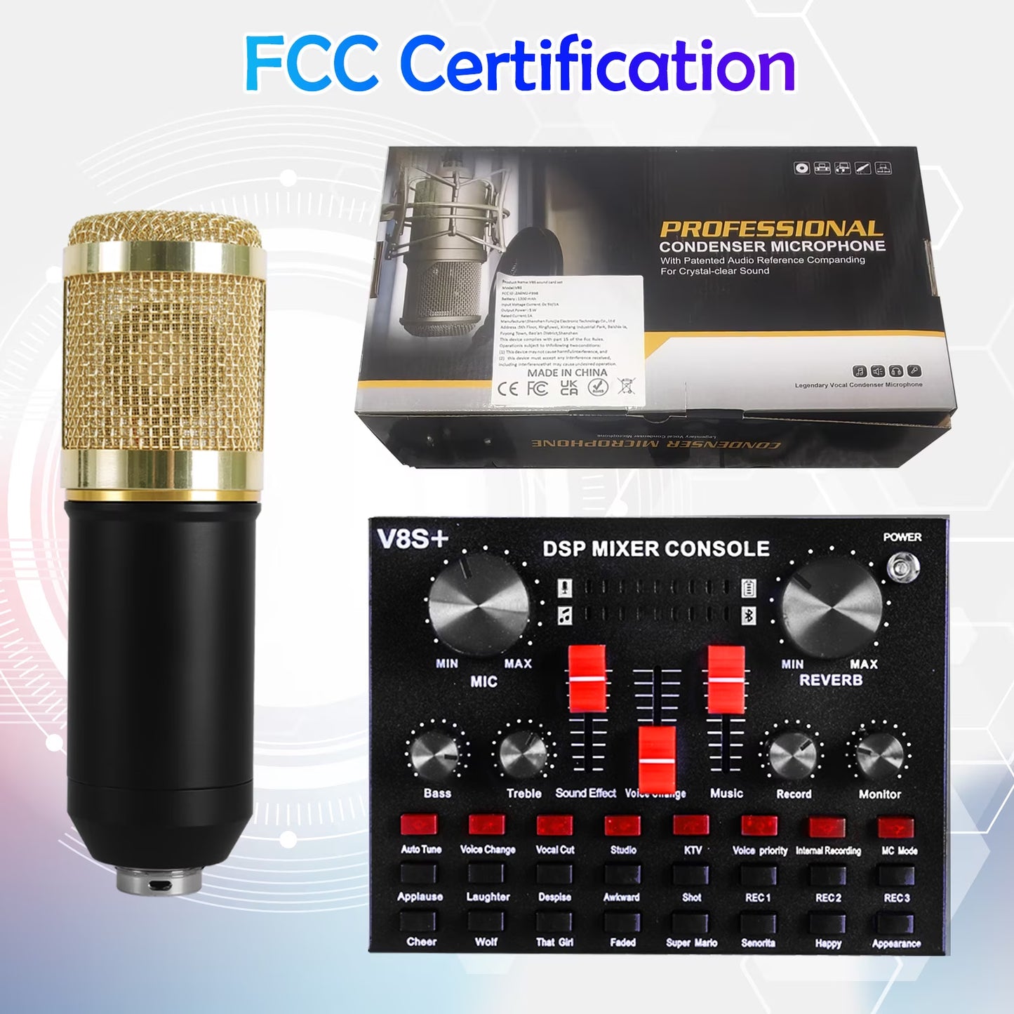 Microphone for Podcast Equipment Bundle and Studio Recording Equipment,Usb Microphone,Microphone for Computer,Perfect for Recording Podcasts and Live Streaming
