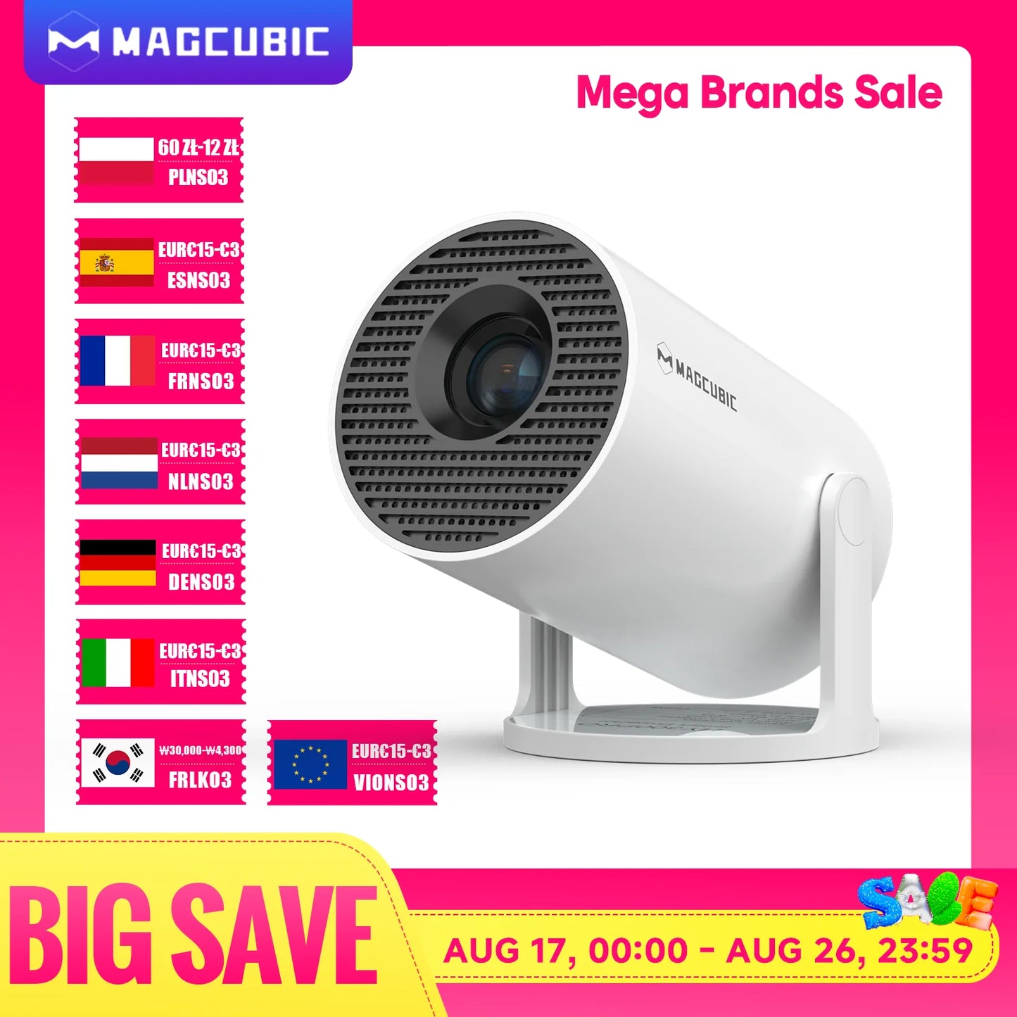 CineCast™ HY300 PRO Smart Projector – 4K Ready. WiFi 6 Fast. Theater Anywhere