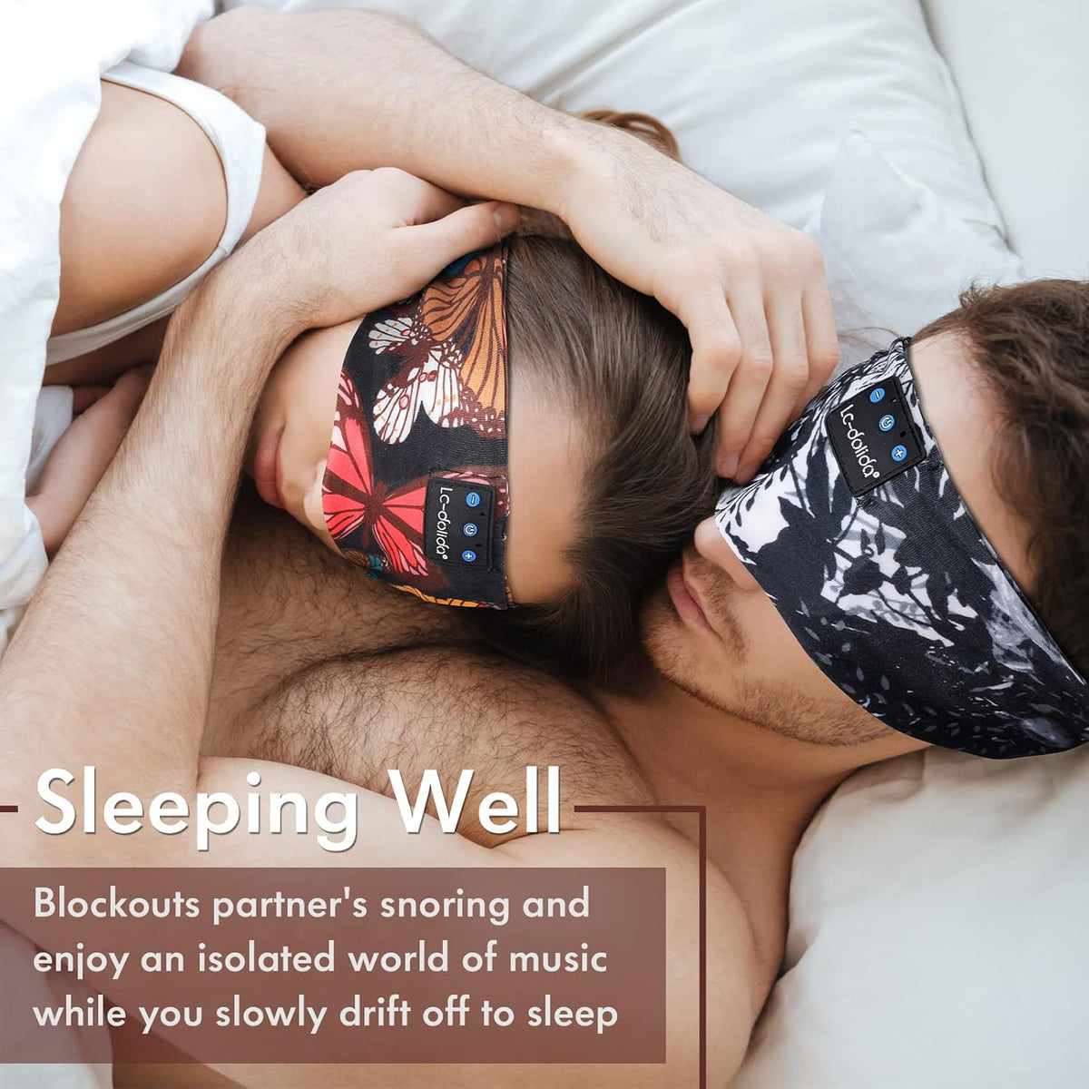 Sleep Headphones Bluetooth 5.4, Headband Earphones Wireless, Sleep Mask for Sleeping, Sports, Gifts, Workout, Jogging, Yoga,Insomnia, Air Travel, Meditation